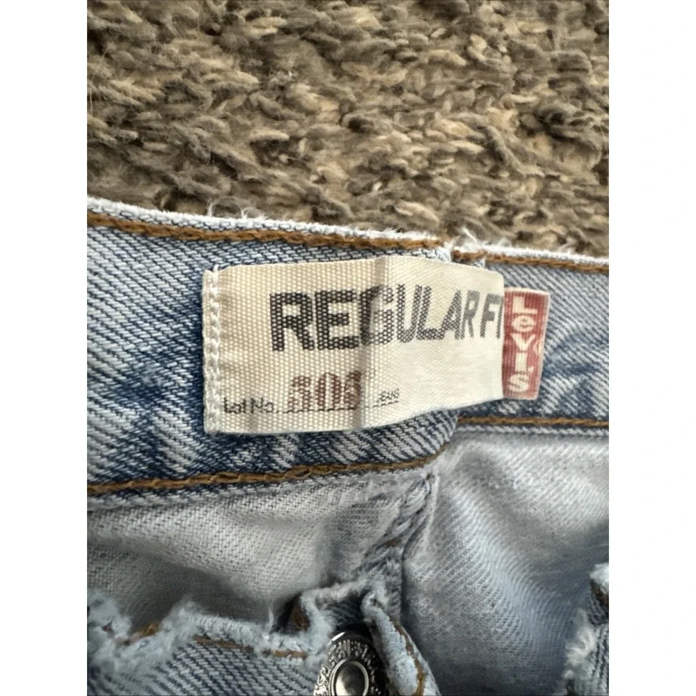 Y2K 2008 Levi's 505 Mens Regular Fit Jeans 32X32 Light Blue Wash Pre Owned
